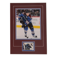 John-Michael Liles Signed Avalanche Sports Card Custom Lithograph Display with Photo (JSA) at PristineAuction.com