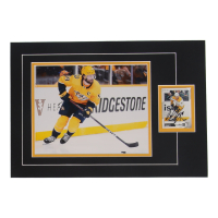 Roman Josi Signed Predators Sports Card Custom Lithograph Display with Photo (JSA) at PristineAuction.com