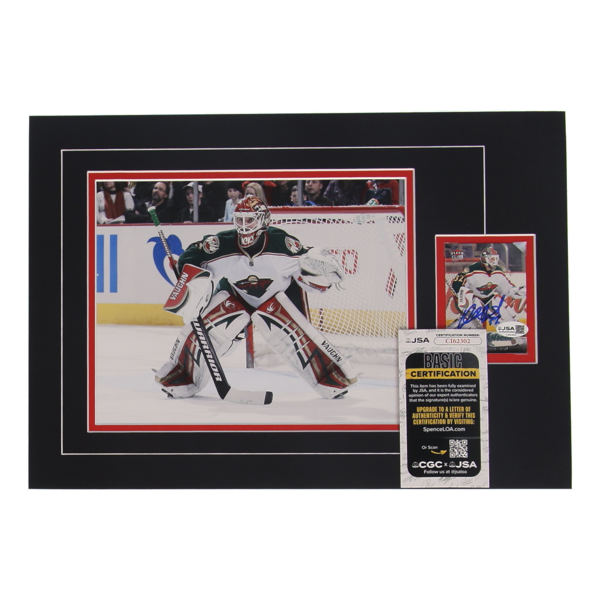 Niklas Backstrom Signed Wild Sports Card Custom Lithograph Display with Photo (JSA) at PristineAuction.com Niklas Backstrom Signed Wild Sports Card Custom Lithograph Display with Photo (JSA) at PristineAuction.com