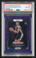Victor Wembanyama 2023 Panini Prizm Monopoly Purple #81 RC (PSA 10) at PristineAuction.com