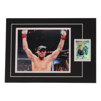 Randy Couture Signed UFC Sports Card Custom Lithograph Display with Photo (JSA) at PristineAuction.com