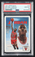 Michael Jordan 1991 Upper Deck Checklist #75 (PSA 10) at PristineAuction.com