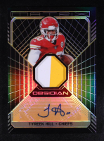 Tyreek Hill 2018 Panini Obsidian Matrix Material Autographs Electric Etch Orange #12 #20/25 at PristineAuction.com