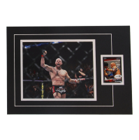 Randy Couture Signed UFC Sports Card Custom Lithograph Display with Photo (JSA) at PristineAuction.com