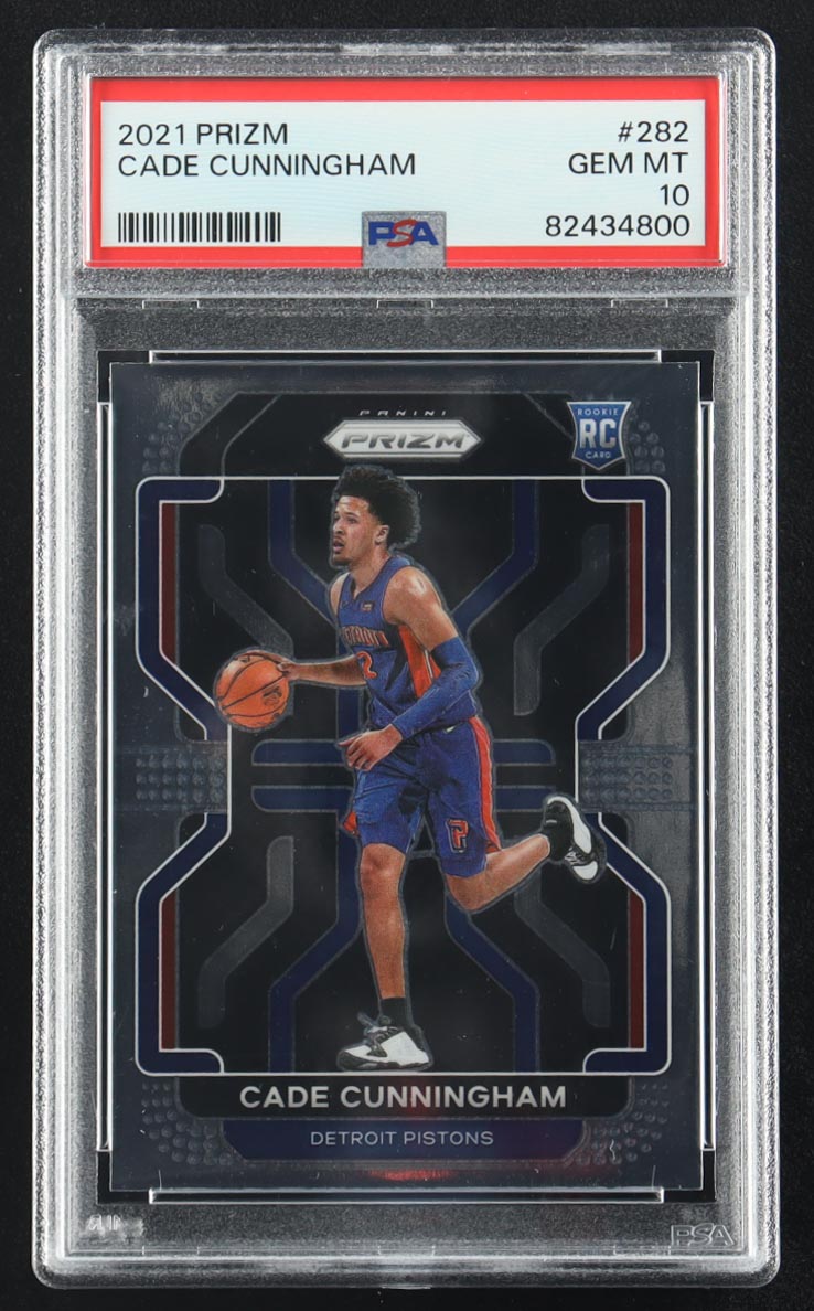 Cade Cunningham 2021 Panini Prizm #282 RC (PSA 10) at PristineAuction.com Cade Cunningham 2021 Panini Prizm #282 RC (PSA 10) at PristineAuction.com