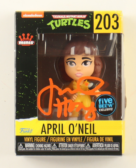 Judith Hoag Signed "Teenage Mutant Ninja Turtles" #203 April O'Neil Funko Pop Minis Vinyl Figure (JSA) at PristineAuction.com Judith Hoag Signed "Teenage Mutant Ninja Turtles" #203 April O'Neil Funko Pop Minis Vinyl Figure (JSA) at PristineAuction.com