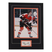 Bobby Clarke Signed Flyers Custom Cut Lithograph Display with Photo (JSA) at PristineAuction.com