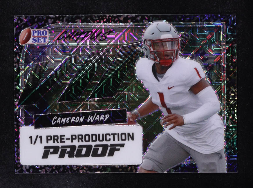 Cameron Ward 2023 Leaf Pro Set Campus VIP Black Mojo Pre-Production Proof #NNO #1/1 RC at PristineAuction.com Cameron Ward 2023 Leaf Pro Set Campus VIP Black Mojo Pre-Production Proof #NNO #1/1 RC at PristineAuction.com