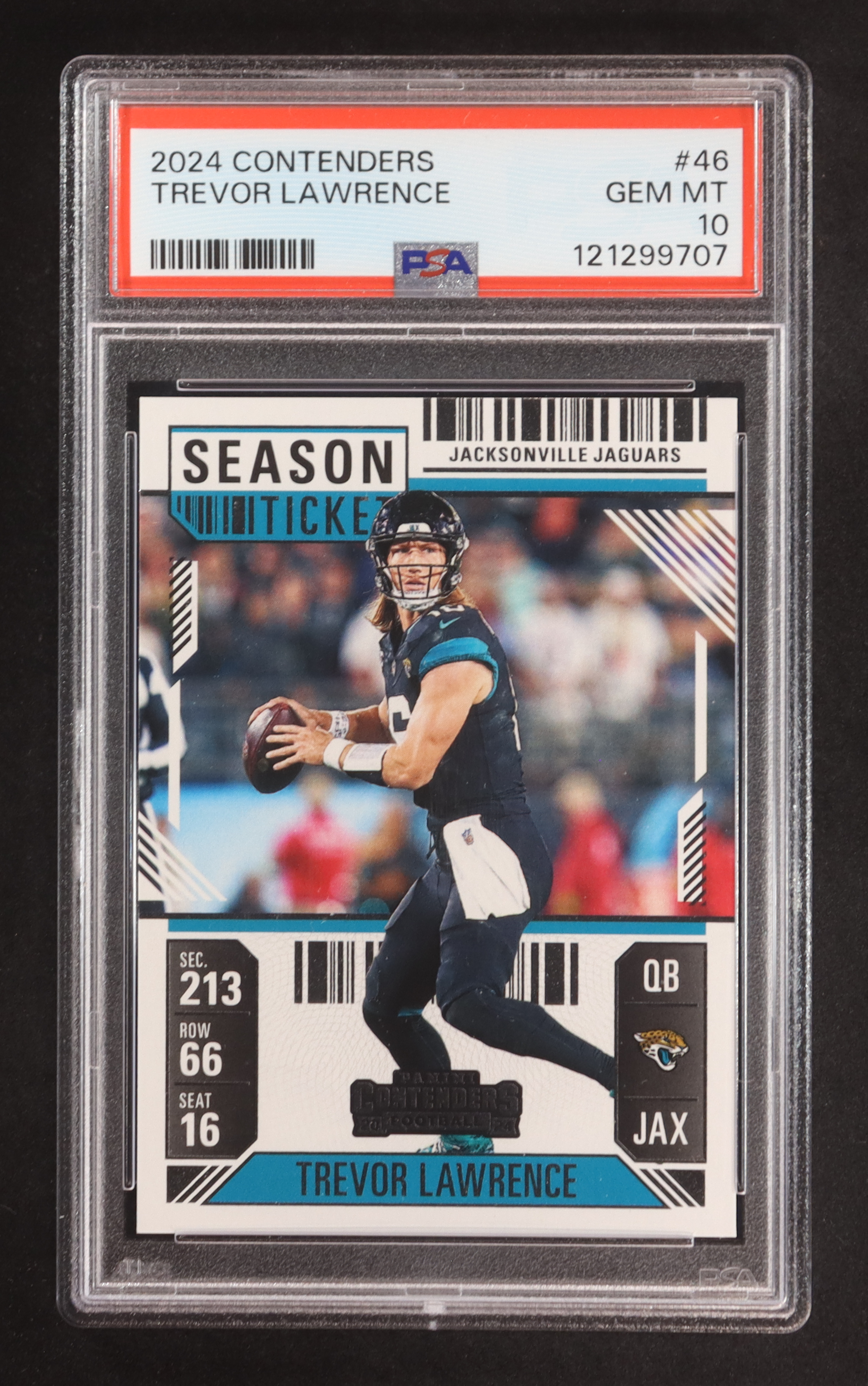 Trevor Lawrence 2024 Panini Contenders #46 (PSA 10) at PristineAuction.com Trevor Lawrence 2024 Panini Contenders #46 (PSA 10) at PristineAuction.com