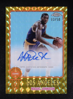 Magic Johnson 2024-25 Topps Chrome '73 Topps Autographs Gold Geometric Refractors #73TAMJ #03/50 at PristineAuction.com
