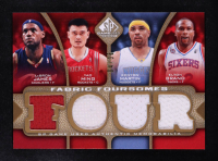 LeBron James / Yao Ming / Elton Brand / Kenyon Martin 2009-10 SP Game Used Fabric Foursomes 35 #F4BMMJ #04/35 at PristineAuction.com