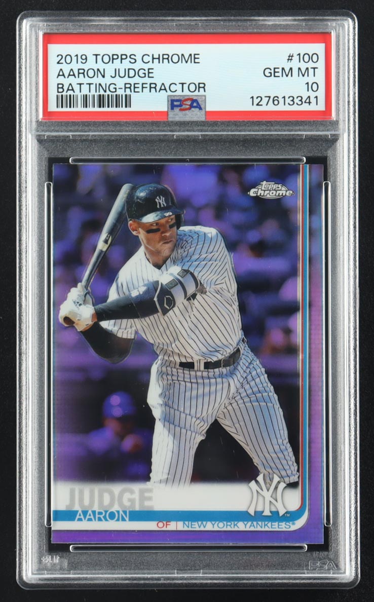 Aaron Judge 2019 Topps Chrome Refractors #100 (PSA 10) at PristineAuction.com Aaron Judge 2019 Topps Chrome Refractors #100 (PSA 10) at PristineAuction.com
