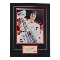Serge Savard Signed Canadiens Custom Cut Lithograph Display with Photo (JSA) at PristineAuction.com