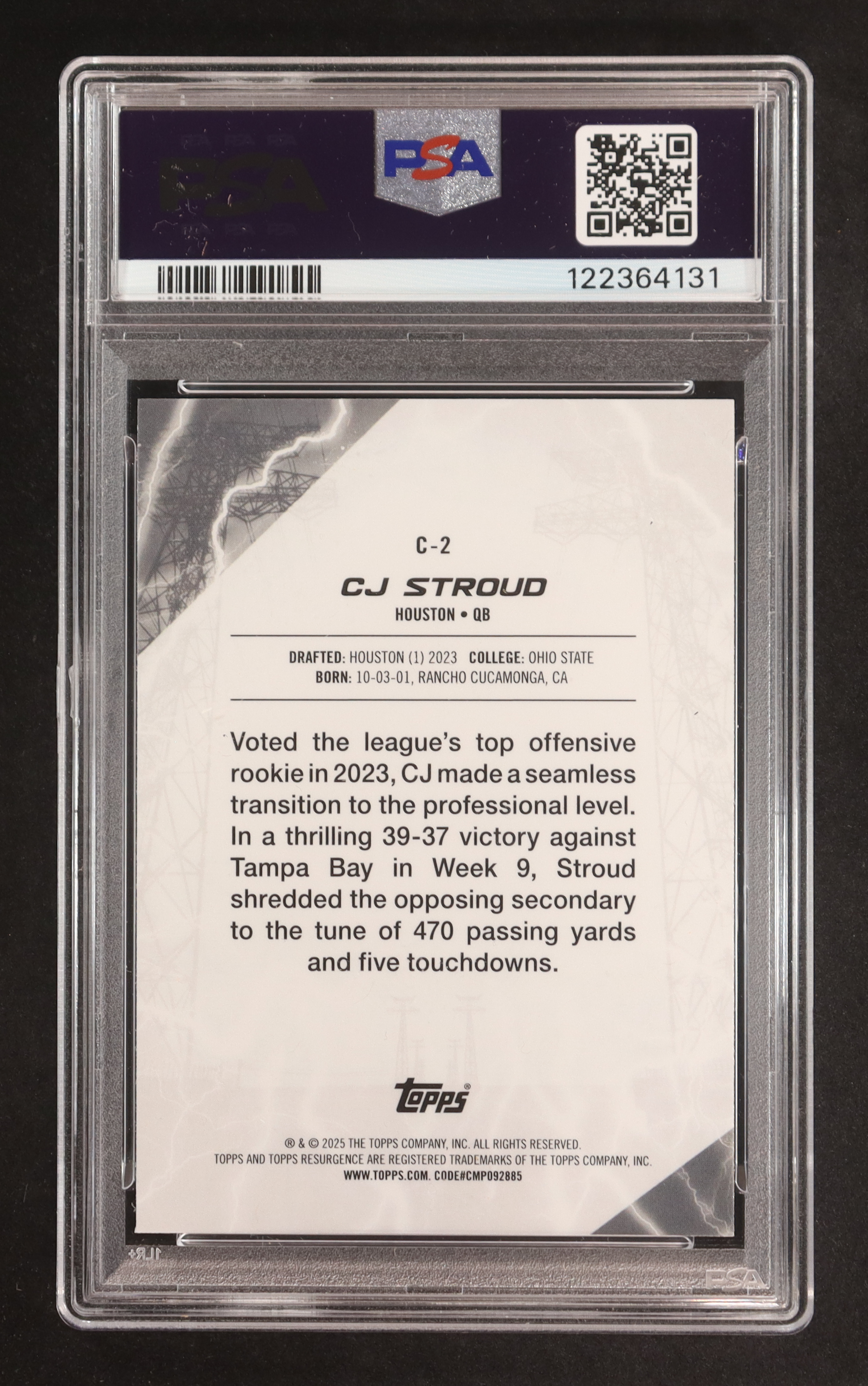 CJ Stroud 2024 Topps Resurgence Conductors #C2 (PSA 10) at PristineAuction.com CJ Stroud 2024 Topps Resurgence Conductors #C2 (PSA 10) at PristineAuction.com