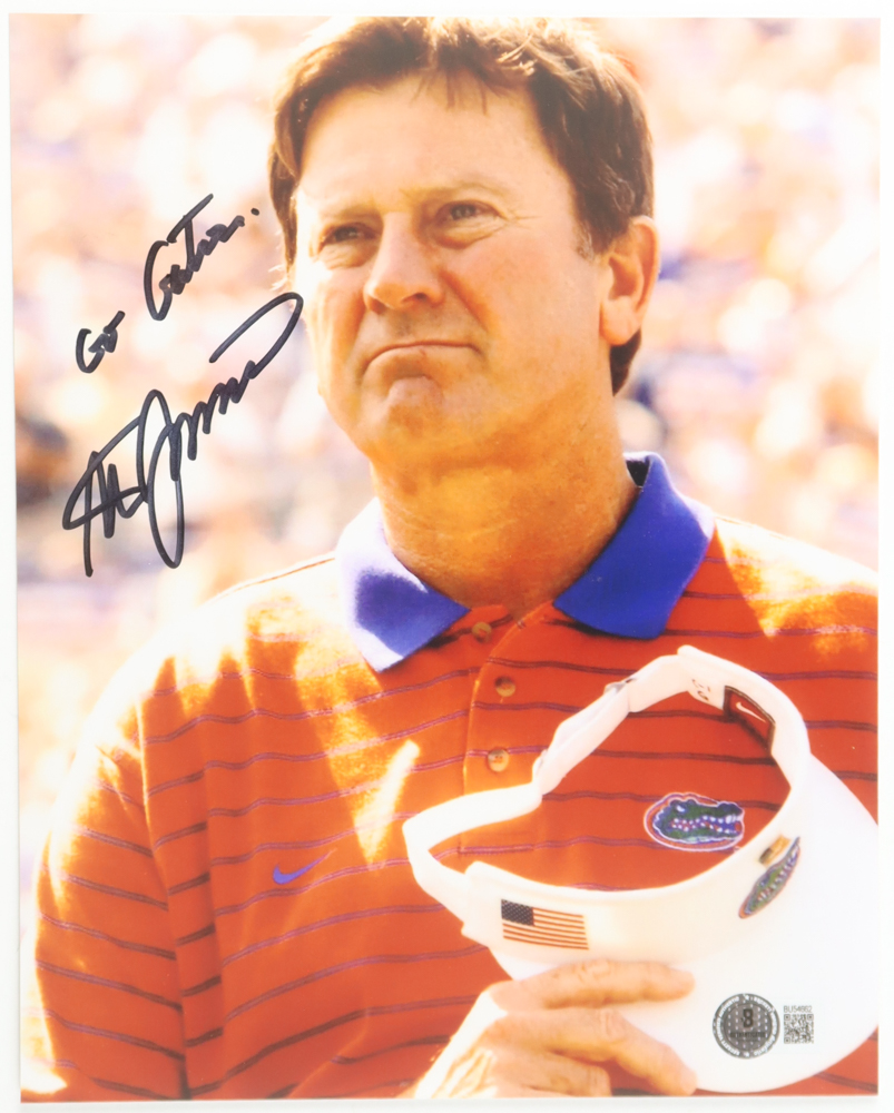 Steve Spurrier Signed Florida Gators 8x10 Photo Inscribed "Go Gators" (Beckett) at PristineAuction.com Steve Spurrier Signed Florida Gators 8x10 Photo Inscribed "Go Gators" (Beckett) at PristineAuction.com