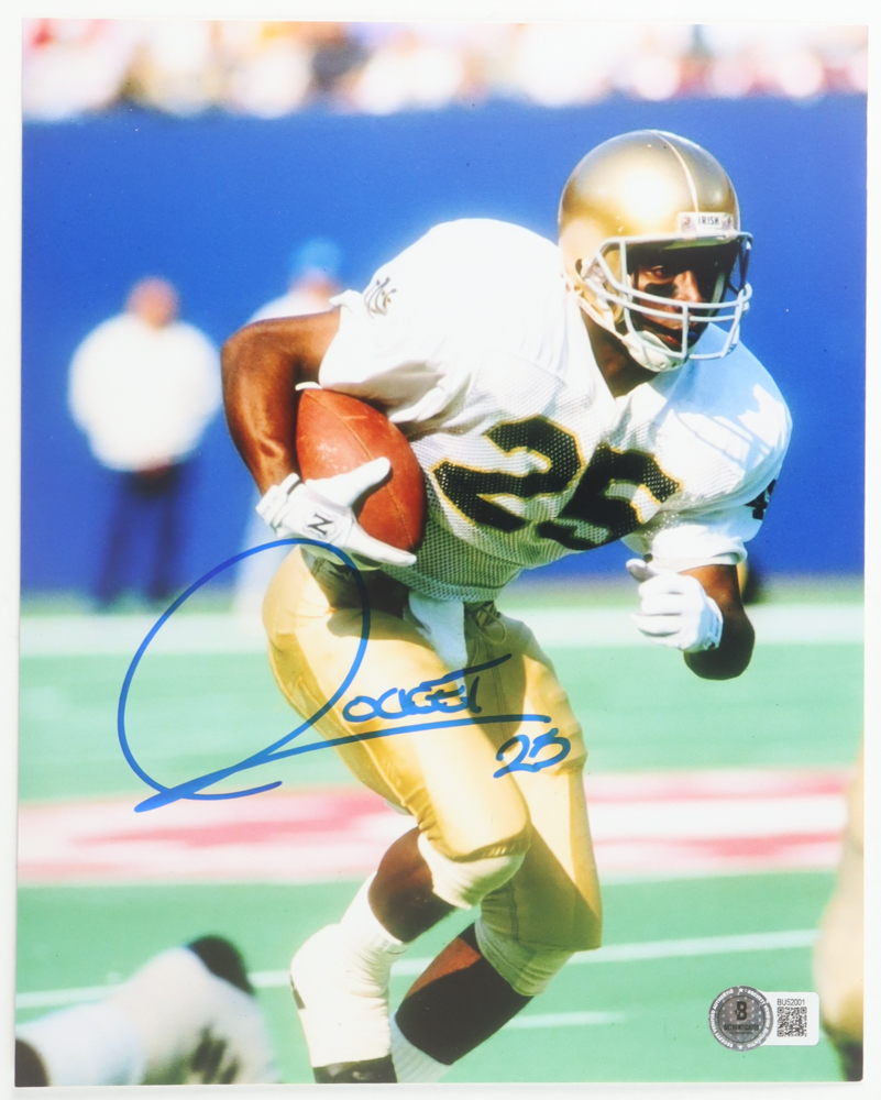 Raghib "Rocket" Ismail Signed Notre Dame Fighting Irish 8x10 Photo (Beckett) at PristineAuction.com Raghib "Rocket" Ismail Signed Notre Dame Fighting Irish 8x10 Photo (Beckett) at PristineAuction.com