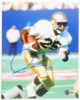 Raghib "Rocket" Ismail Signed Notre Dame Fighting Irish 8x10 Photo (Beckett) at PristineAuction.com