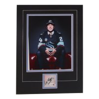 Berkly Catton Signed Kraken Custom Cut Lithograph Display with Photo (JSA) at PristineAuction.com