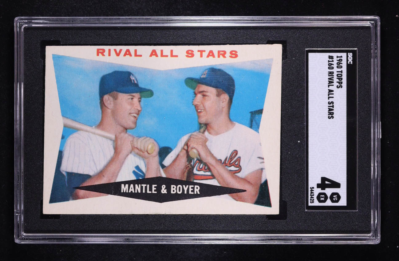 Mickey Mantle / Ken Boyer 1960 Topps #160 Rival All-Stars (SGC 4) at PristineAuction.com Mickey Mantle / Ken Boyer 1960 Topps #160 Rival All-Stars (SGC 4) at PristineAuction.com