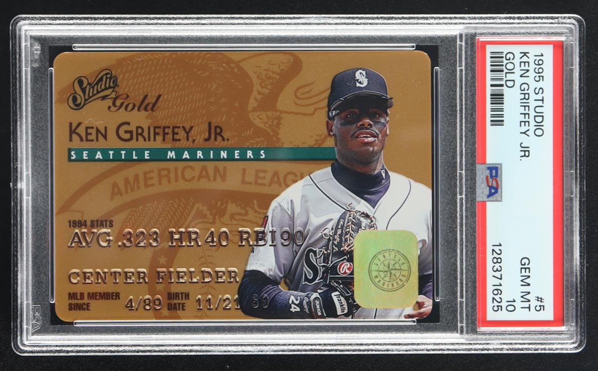 Ken Griffey Jr. 1995 Studio Gold #5 (PSA 10) at PristineAuction.com Ken Griffey Jr. 1995 Studio Gold #5 (PSA 10) at PristineAuction.com