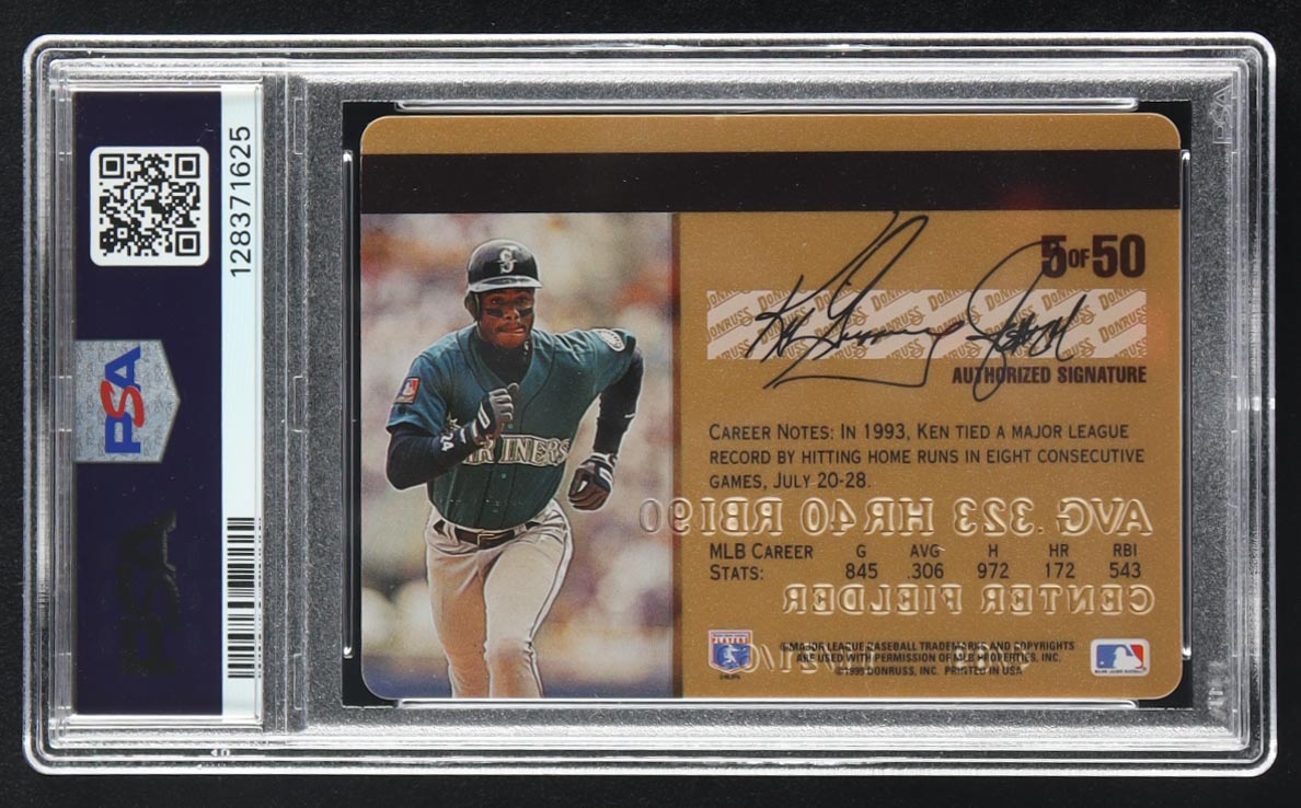 Ken Griffey Jr. 1995 Studio Gold #5 (PSA 10) at PristineAuction.com Ken Griffey Jr. 1995 Studio Gold #5 (PSA 10) at PristineAuction.com