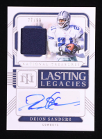 Deion Sanders 2024 Panini National Treasures Lasting Legacies Material Autographs #8 #77/99 at PristineAuction.com