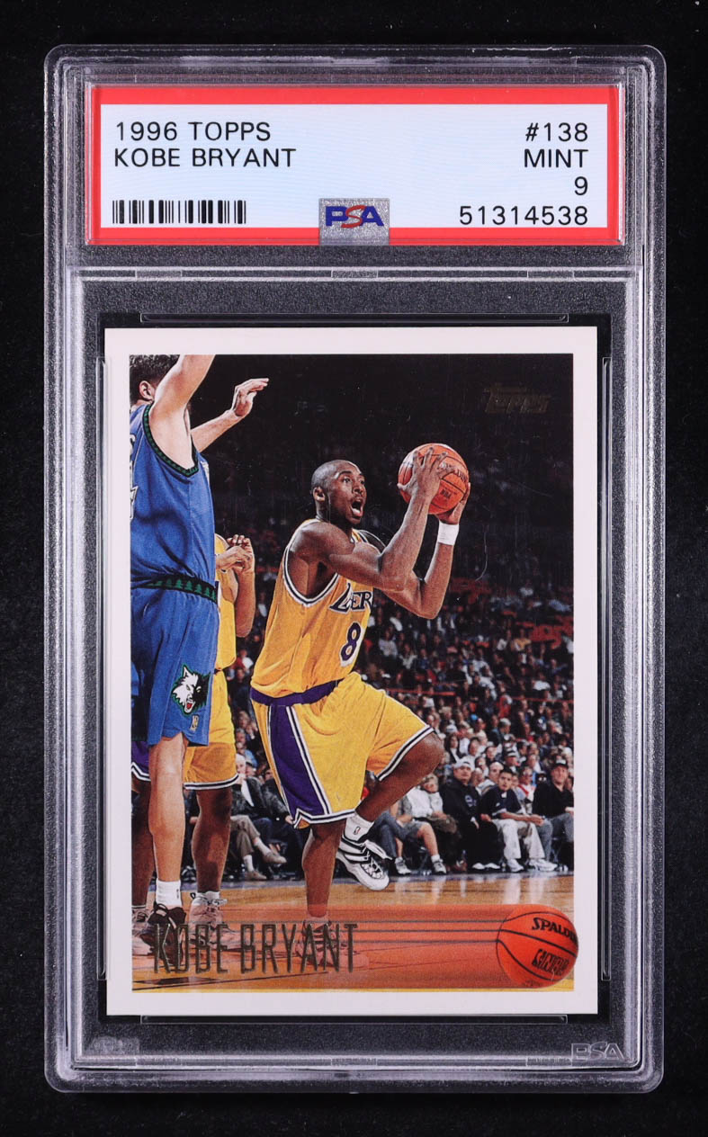 Kobe Bryant 1996-97 Topps #138 RC (PSA 9) at PristineAuction.com Kobe Bryant 1996-97 Topps #138 RC (PSA 9) at PristineAuction.com