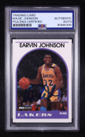 Magic Johnson Signed 1989-90 Hoops #270 (PSA) at PristineAuction.com