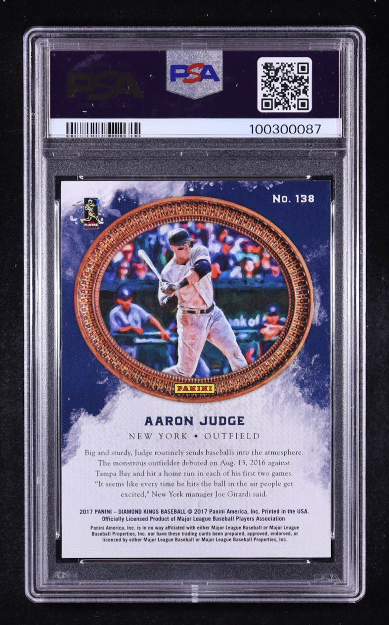 Aaron Judge 2017 Diamond Kings #138 RC (PSA 10) at PristineAuction.com Aaron Judge 2017 Diamond Kings #138 RC (PSA 10) at PristineAuction.com