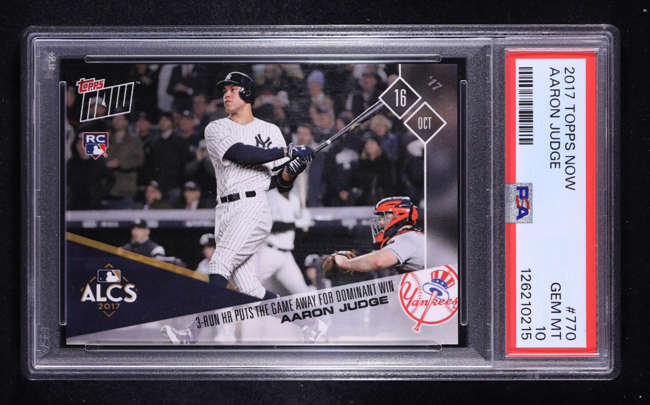 Aaron Judge 2017 Topps Now #770 RC (PSA 10) at PristineAuction.com Aaron Judge 2017 Topps Now #770 RC (PSA 10) at PristineAuction.com