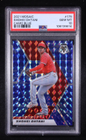 Shohei Ohtani 2021 Panini Mosaic Mosaic Blue Camo #179 (PSA 10) at PristineAuction.com