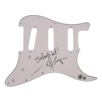 Alice Cooper Signed Electric Guitar Pick Guard Inscribed "Schools Out!" (Beckett) at PristineAuction.com