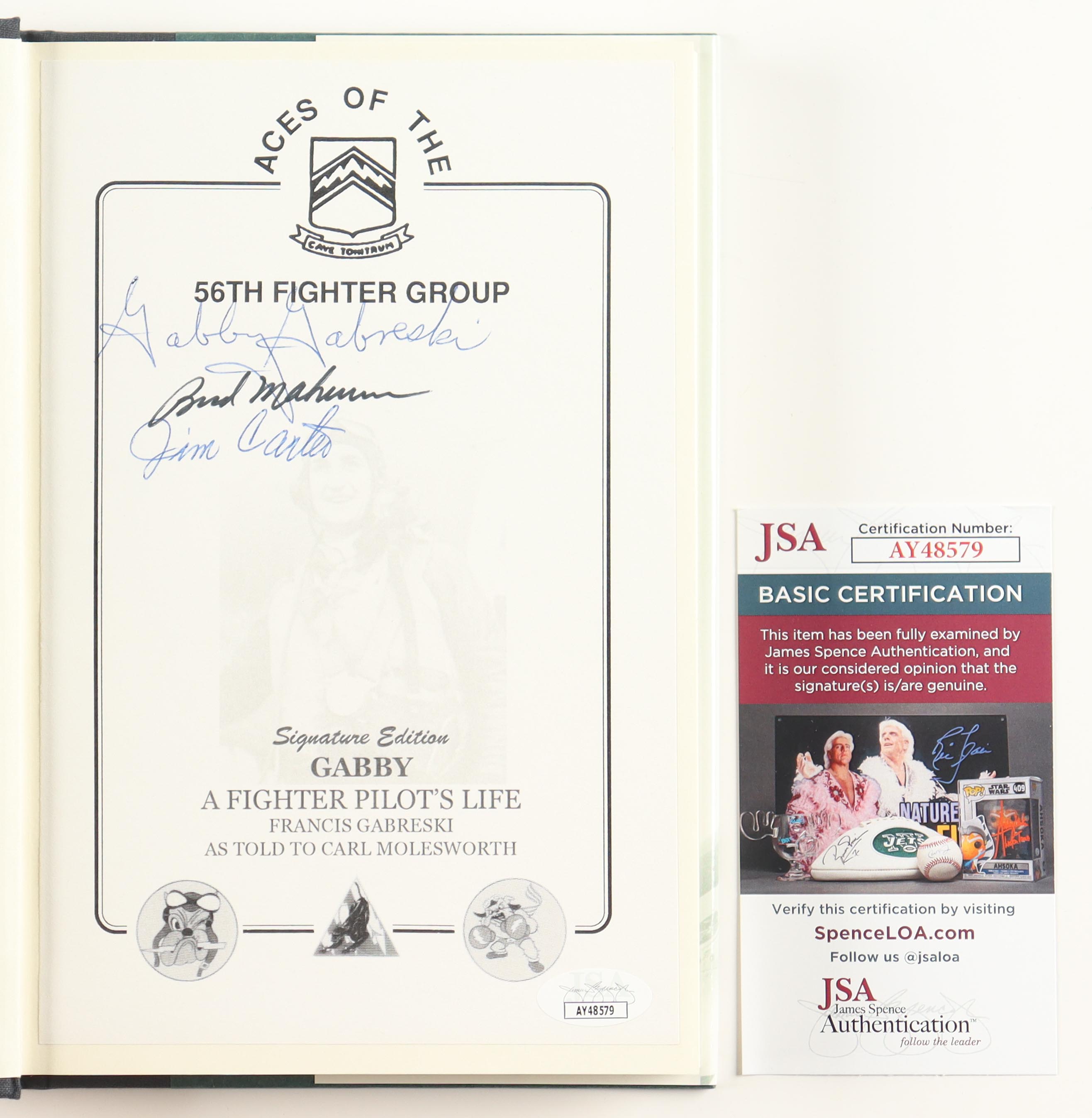 Gabby Grabeski, Walker Muhrin, & James Carter Signed "Gabby: A Fighter Pilot's Life" Hardcover Book (JSA) at PristineAuction.com Gabby Grabeski, Walker Muhrin, & James Carter Signed "Gabby: A Fighter Pilot's Life" Hardcover Book (JSA) at PristineAuction.com