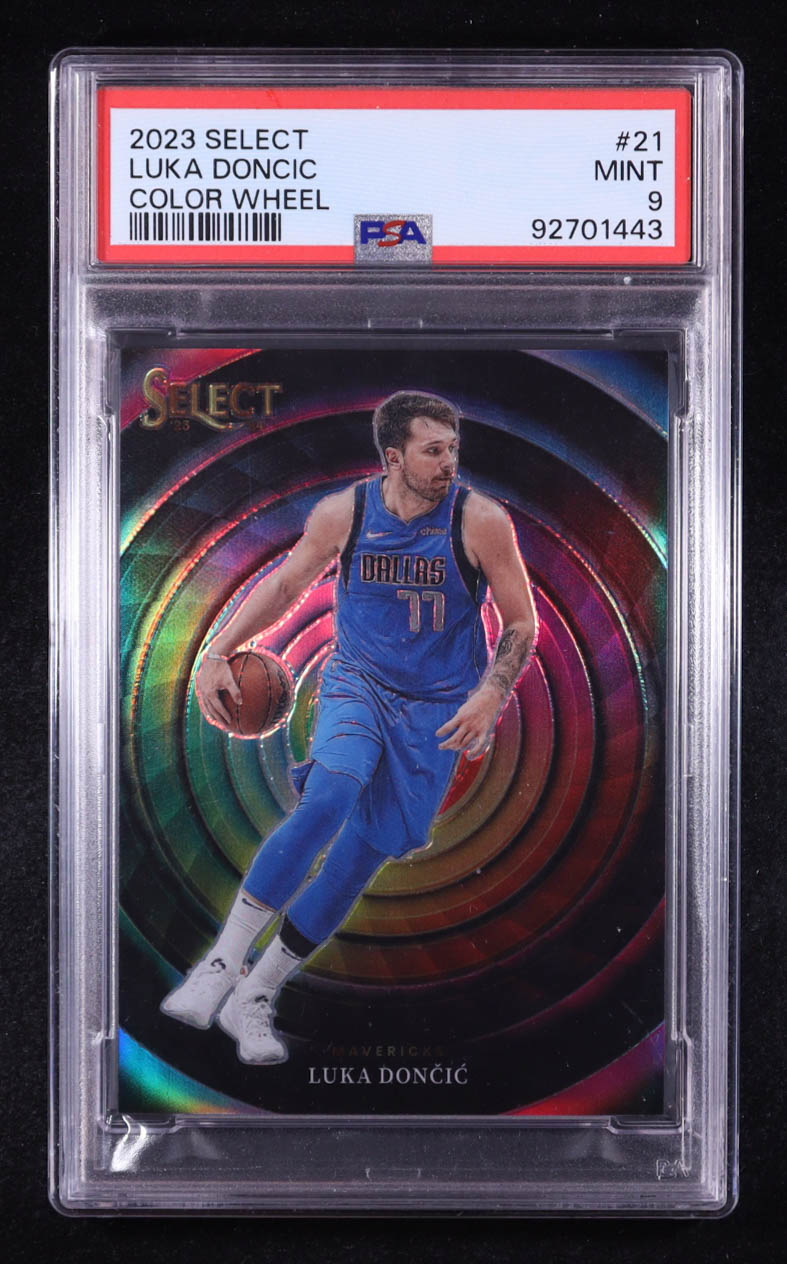 Luka Doncic 2023-24 Select Color Wheel #21 (PSA 9) at PristineAuction.com Luka Doncic 2023-24 Select Color Wheel #21 (PSA 9) at PristineAuction.com