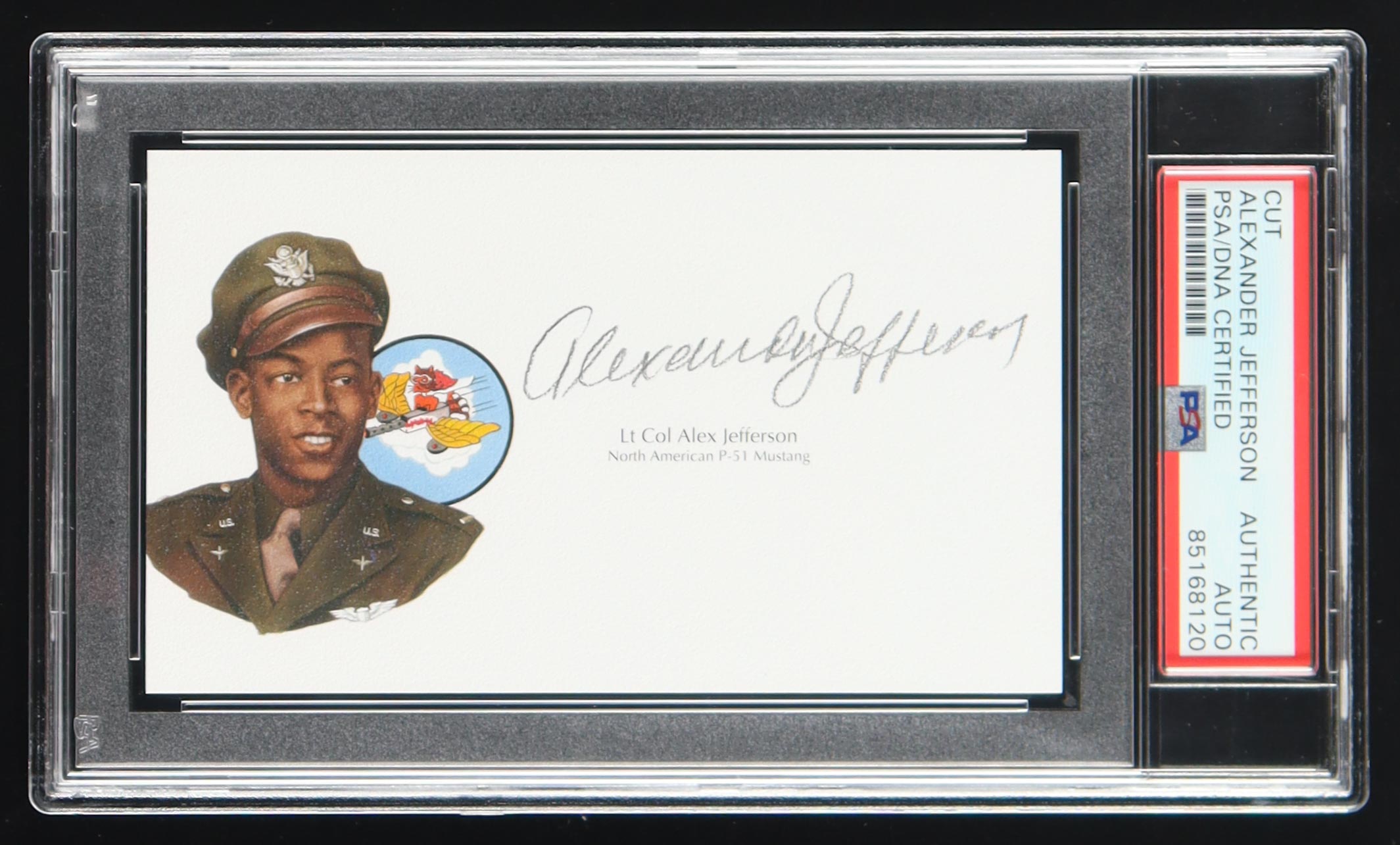 Alexander Jefferson Signed Cut With Portrait Art (PSA) at PristineAuction.com Alexander Jefferson Signed Cut With Portrait Art (PSA) at PristineAuction.com