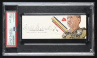 Francis "Gabby" Gabreski Signed Cut With Portrait Art (PSA) at PristineAuction.com