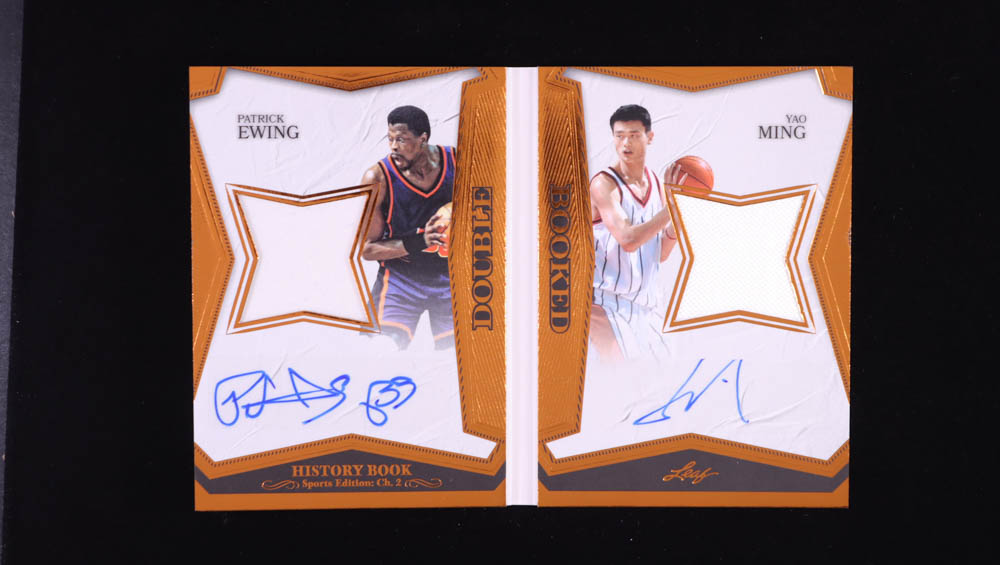 Patrick Ewing / Yao Ming 2025 Leaf History Book Sports Edition Chapter 2 Double Booked Bronze Foil #DB12 #19/25 at PristineAuction.com Patrick Ewing / Yao Ming 2025 Leaf History Book Sports Edition Chapter 2 Double Booked Bronze Foil #DB12 #19/25 at PristineAuction.com