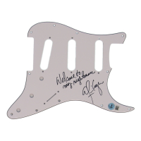Alice Cooper Signed Electric Guitar Pick Guard Inscribed "Welcome To My Nightmare" (Beckett) at PristineAuction.com
