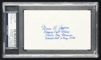 Morris R. Jeppson Signed Cut With Extensive Title & Mission Inscription (PSA) at PristineAuction.com