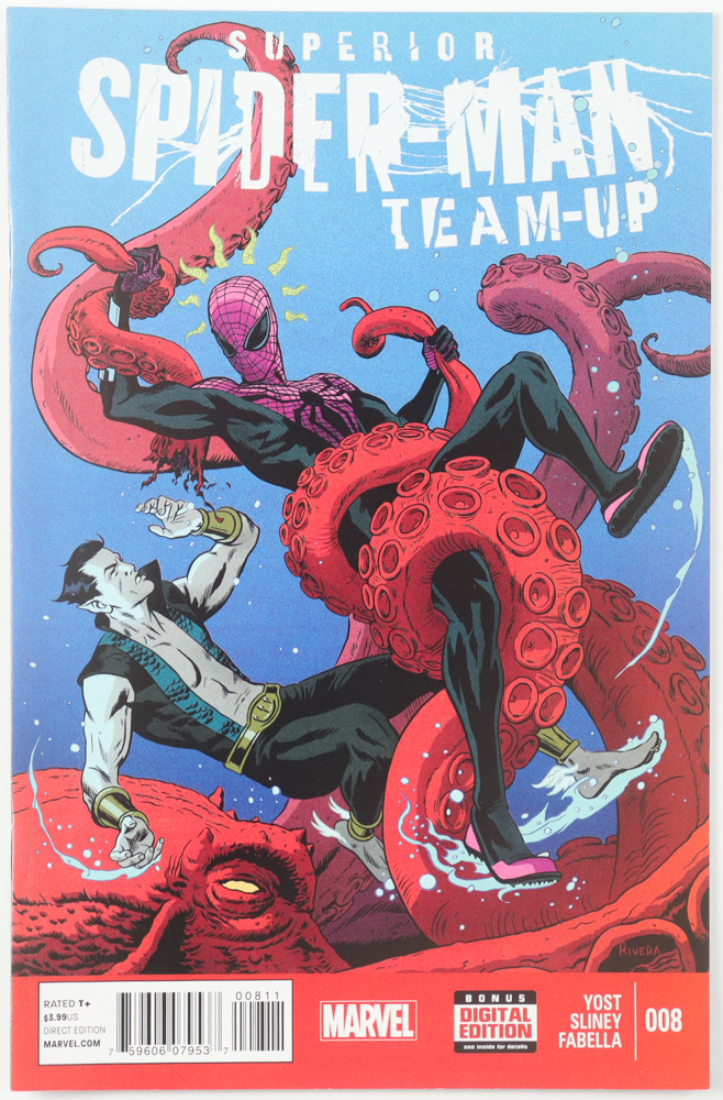 2014 SUPERIOR SPIDER-MAN TEAM-UP #8 MARVEL COMIC BOOK at PristineAuction.com 2014 SUPERIOR SPIDER-MAN TEAM-UP #8 MARVEL COMIC BOOK at PristineAuction.com