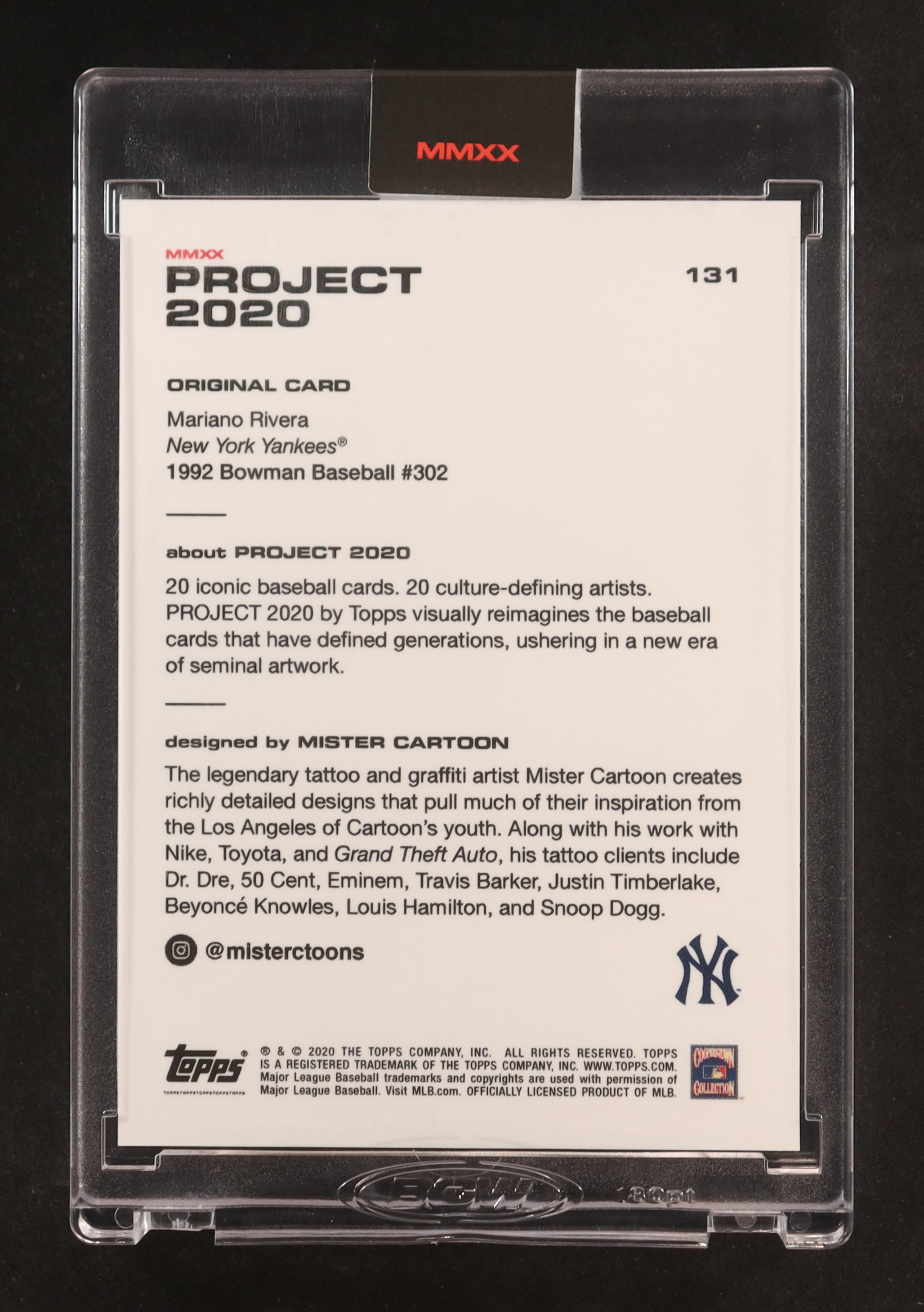 Mariano Rivera 2020 Topps Project 2020 #131 / Mister Cartoon at PristineAuction.com Mariano Rivera 2020 Topps Project 2020 #131 / Mister Cartoon at PristineAuction.com