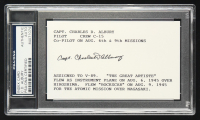 C.D. Albury Signed "The Great Artiste" Index Card (PSA) at PristineAuction.com