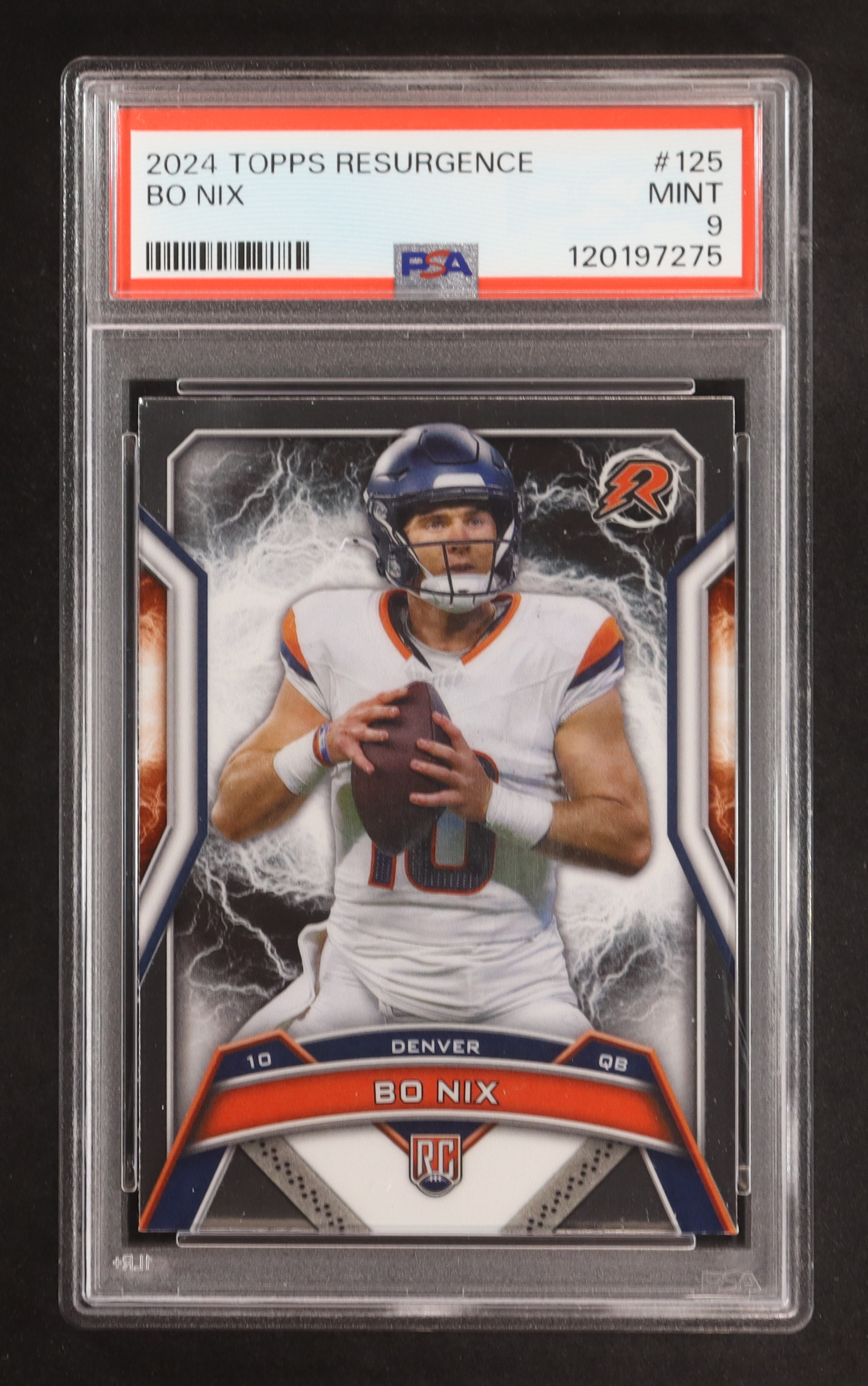 Bo Nix 2024 Topps Resurgence #125 RC (PSA 9) at PristineAuction.com Bo Nix 2024 Topps Resurgence #125 RC (PSA 9) at PristineAuction.com