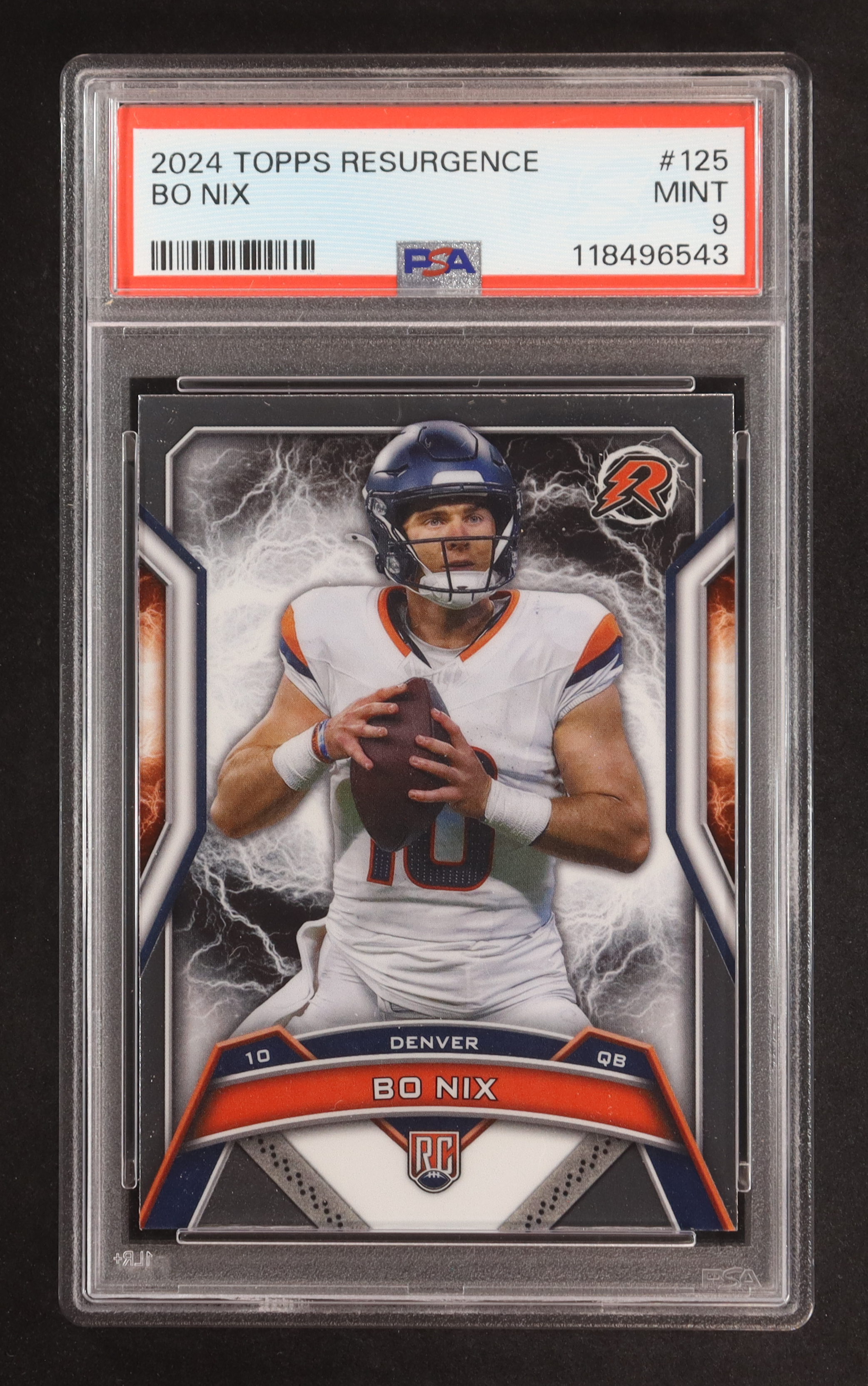 Bo Nix 2024 Topps Resurgence #125 RC (PSA 9) at PristineAuction.com Bo Nix 2024 Topps Resurgence #125 RC (PSA 9) at PristineAuction.com