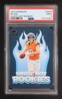Bo Nix 2024 Donruss White Hot Rookies #9 RC (PSA 9) at PristineAuction.com