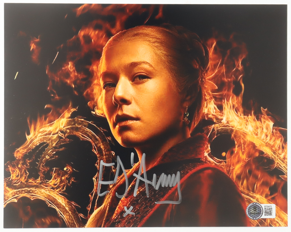 Emma D'Arcy Signed "House of the Dragon" 8x10 Photo Inscribed "X" (Beckett) at PristineAuction.com Emma D'Arcy Signed "House of the Dragon" 8x10 Photo Inscribed "X" (Beckett) at PristineAuction.com