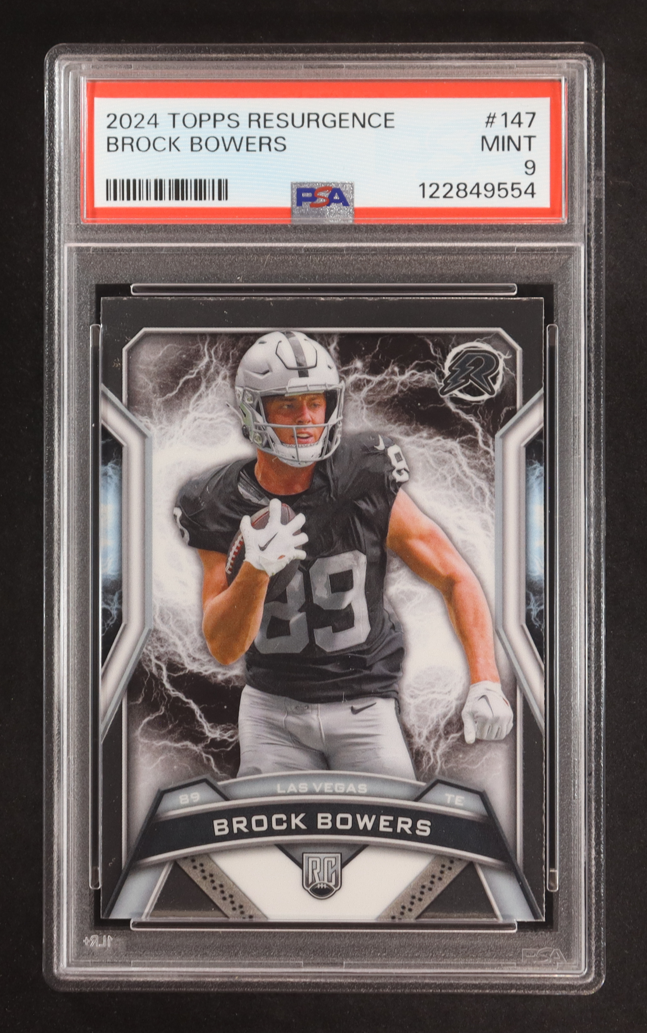 Brock Bowers 2024 Topps Resurgence #147 RC (PSA 9) at PristineAuction.com Brock Bowers 2024 Topps Resurgence #147 RC (PSA 9) at PristineAuction.com