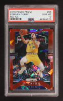 Stephen Curry 2019-20 Panini Prizm Red Ice #98 (PSA 10) at PristineAuction.com