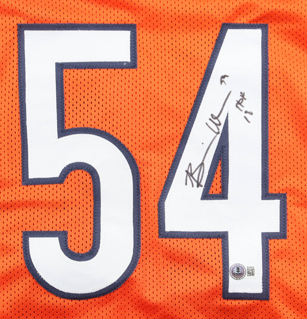 Brian Urlacher Twice-Signed Jersey Inscribed "HOF 18" (JSA) at PristineAuction.com Brian Urlacher Twice-Signed Jersey Inscribed "HOF 18" (JSA) at PristineAuction.com