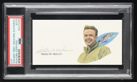 Walker "Bud" Mahurin Signed Cut With Portrait Art (PSA) at PristineAuction.com